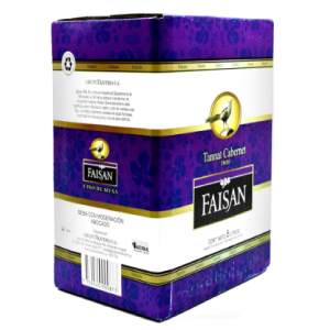 Vino Faisan Tinto Tannat Cabernet 5L Con Canilla