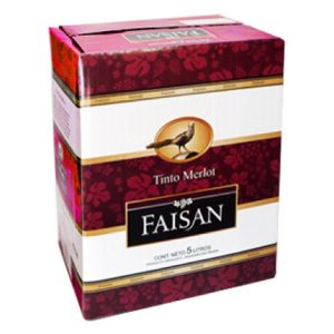 Vino Faisan Tinto Merlot 5L Con Canilla